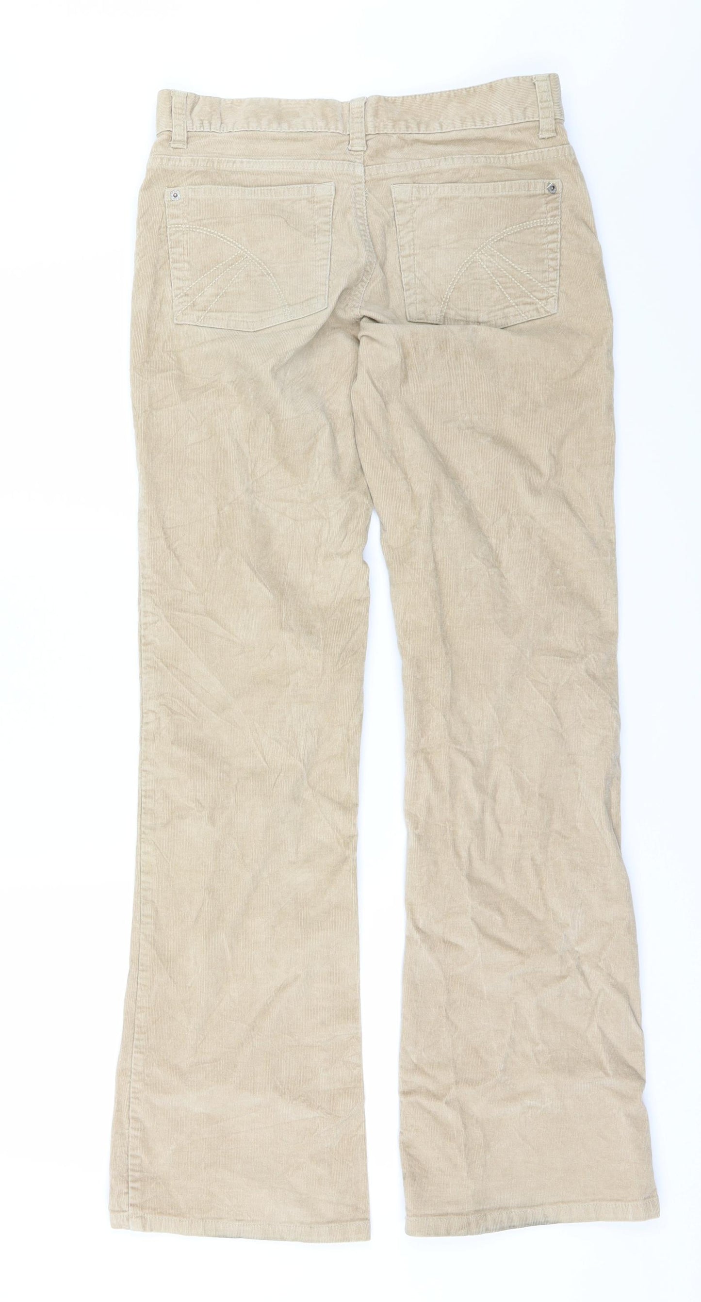 DenimCo Womens Beige   Straight Jeans Size 8 L30 in