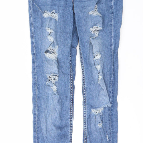 H&M Womens Blue  Denim Skinny Jeans Size 4 L26 in