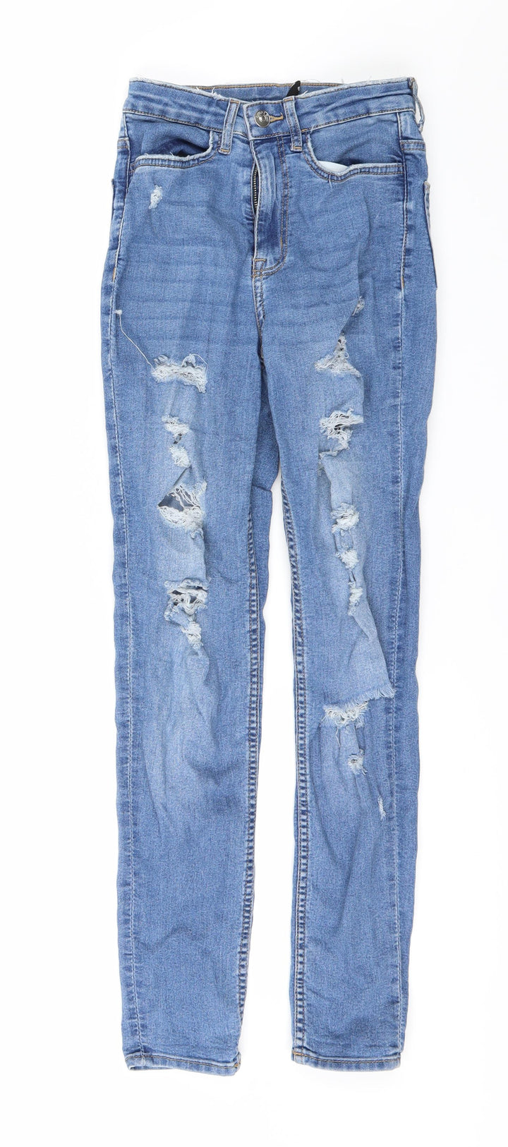 H&M Womens Blue Denim Skinny Jeans Size 4 L26 in