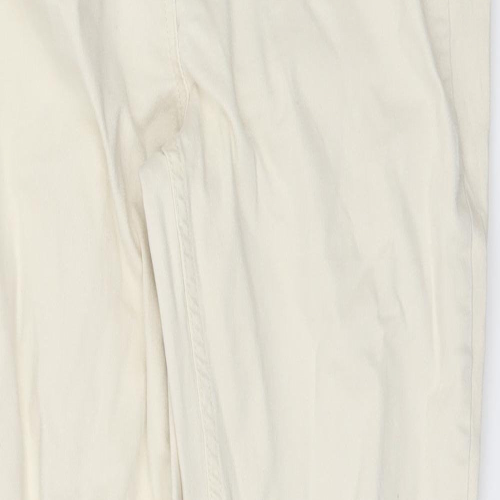 NEXT Womens White   Straight Jeans Size 16 L27 in