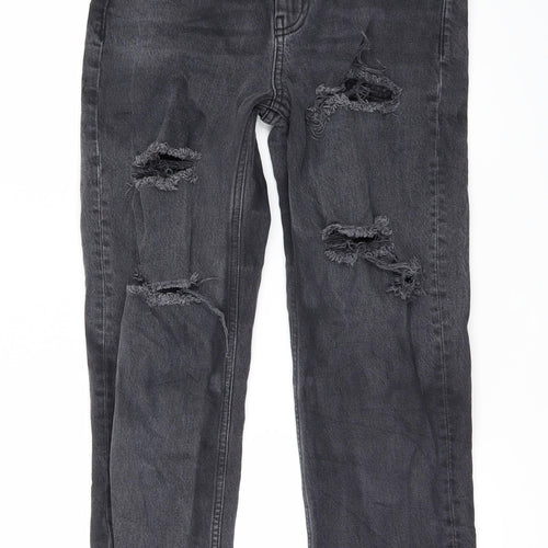 Topshop Womens Black  Denim Skinny Jeans Size 28 L25 in