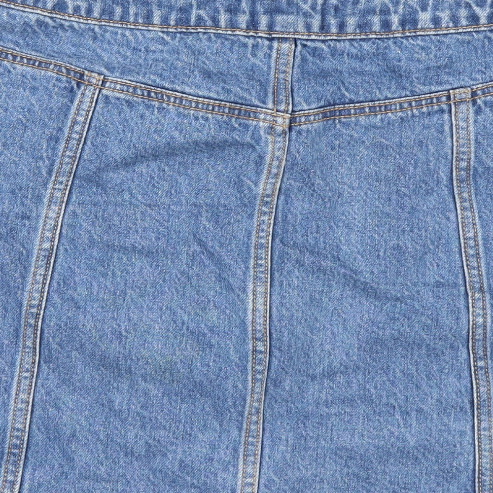 F&F Womens Blue  Denim A-Line Skirt Size 10