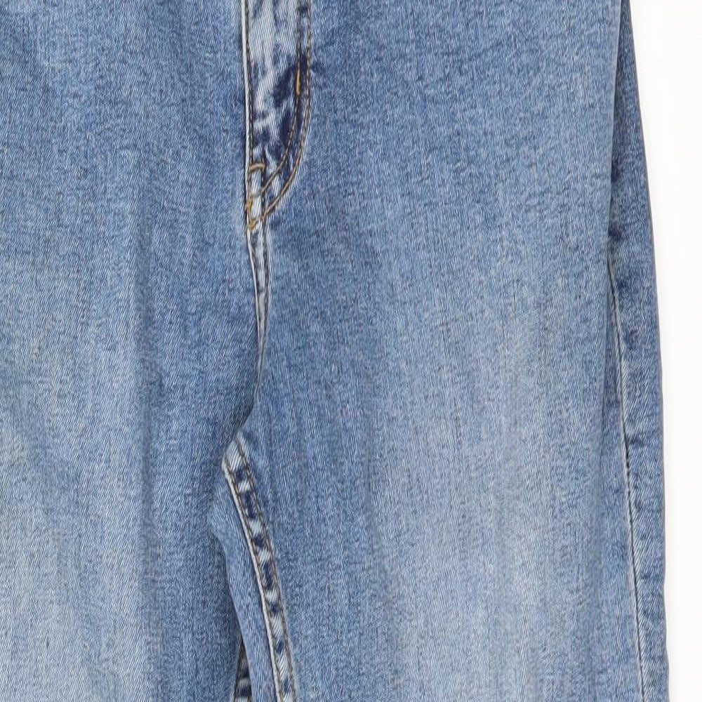 Preworn Womens Blue  Denim Straight Jeans Size S L30 in