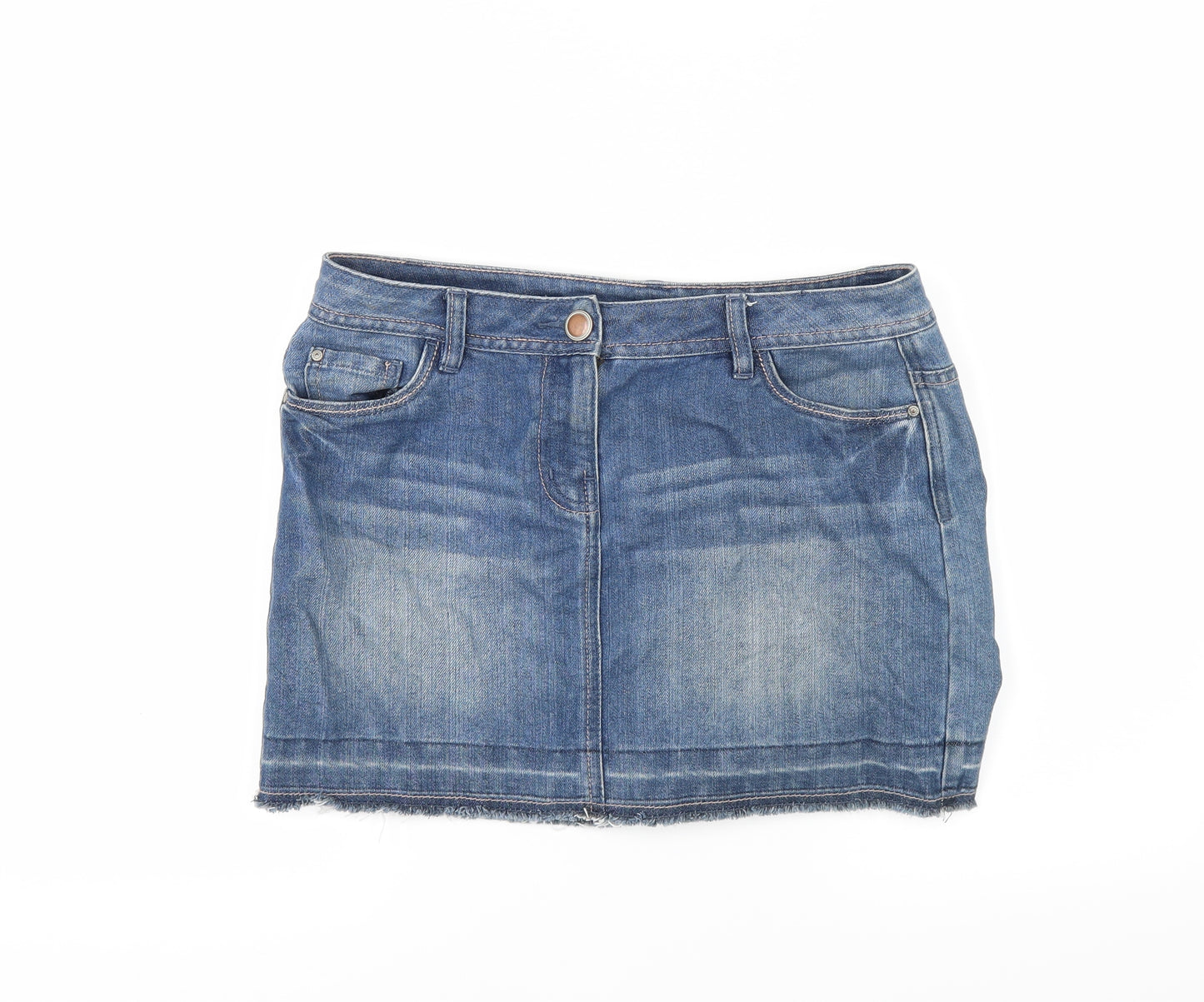 George Womens Blue  Denim A-Line Skirt Size 10