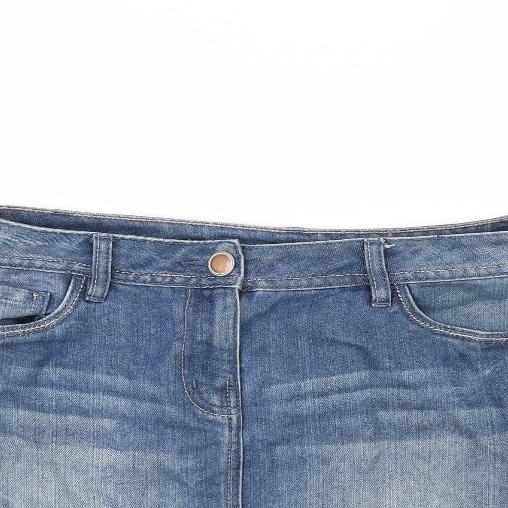 George Womens Blue  Denim A-Line Skirt Size 10