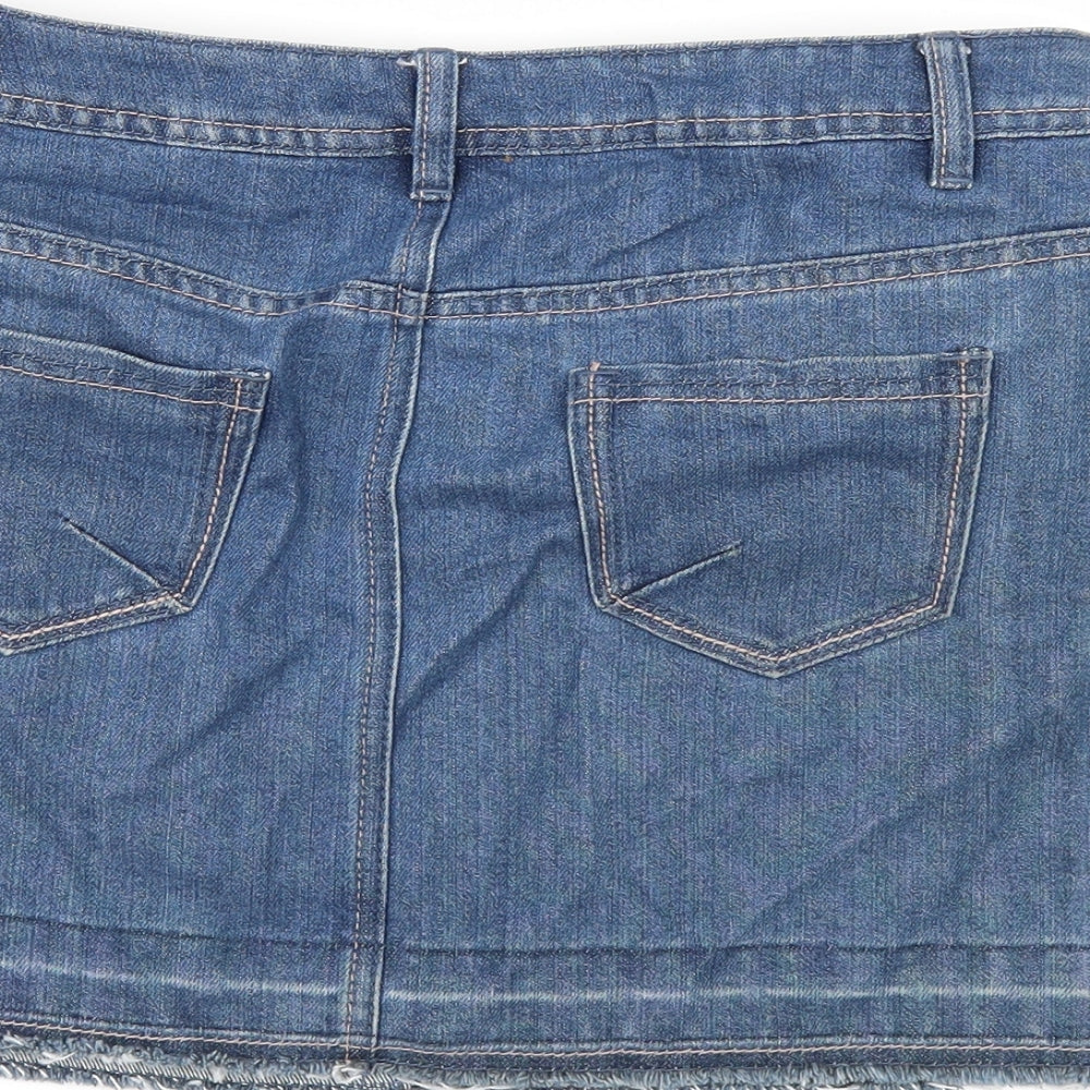 George Womens Blue  Denim A-Line Skirt Size 10