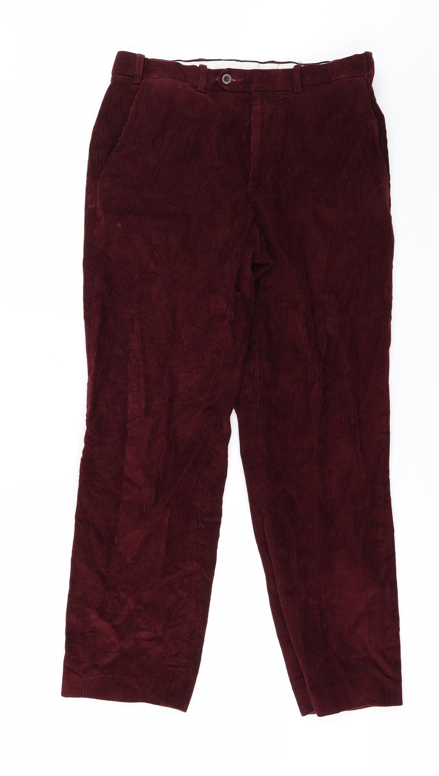 Marks and Spencer Mens Red   Straight Jeans Size 32 L32 in