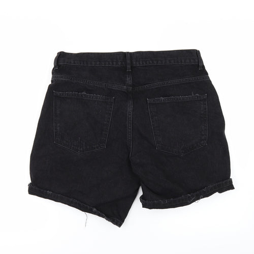 ZARA MAN Mens Black  Denim Chino Shorts Size 32