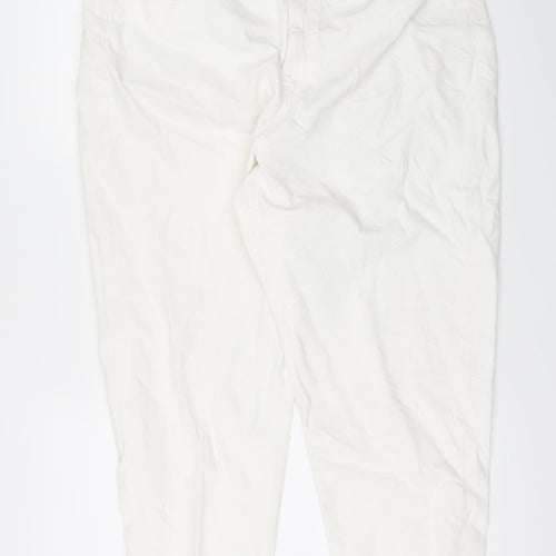 Marks and Spencer Womens White   Straight Jeans Size 18 L24 in