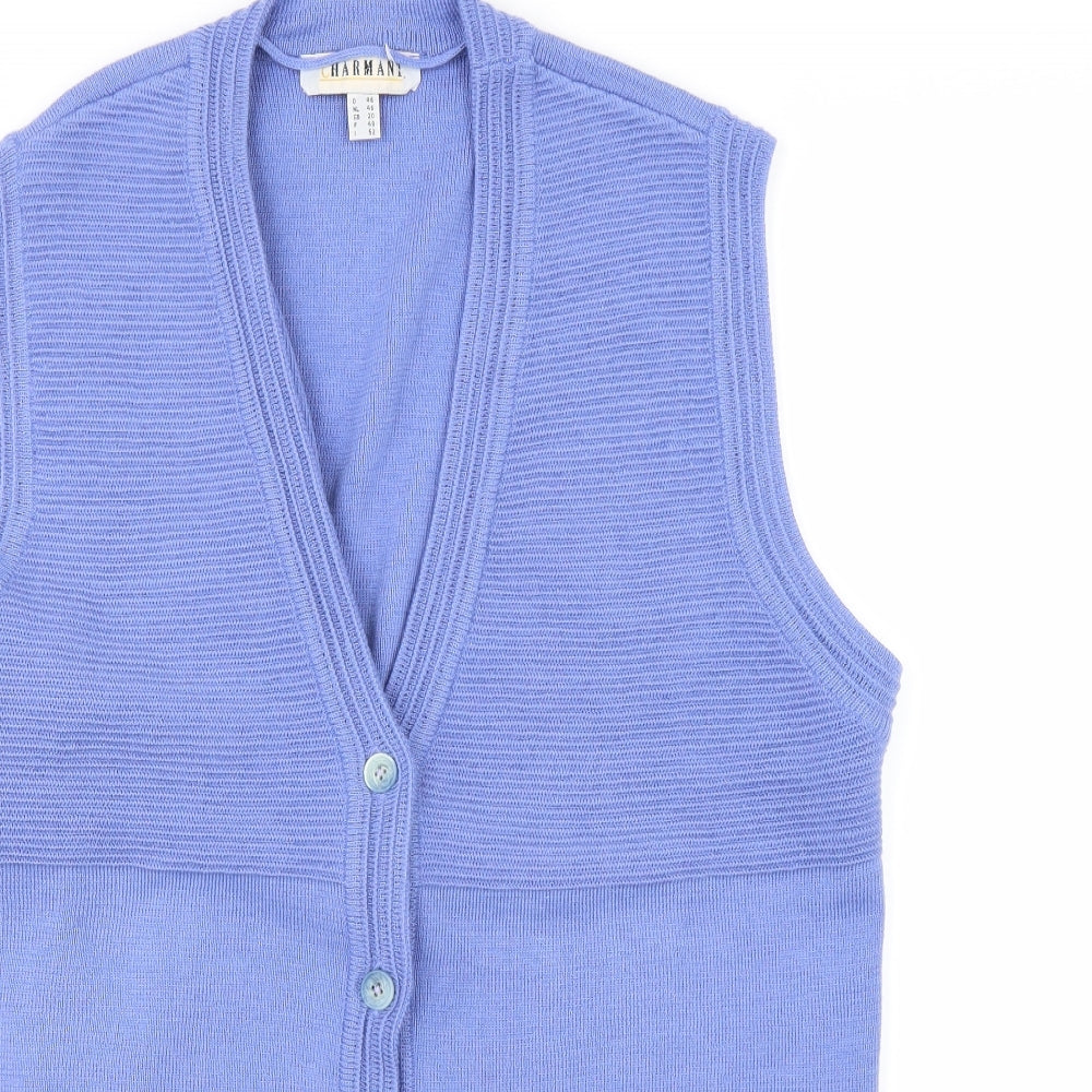 Charmant Womens Blue   Cardigan Jumper Size 20