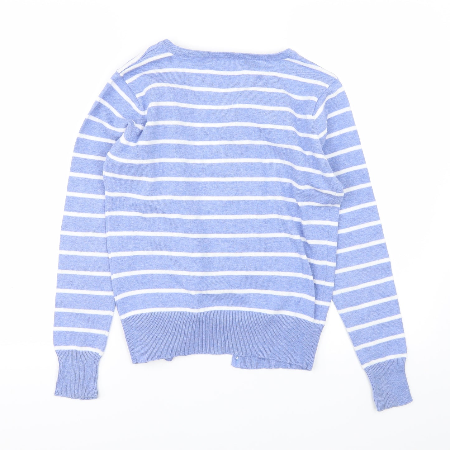 Atmosphere Womens Blue Striped  Cardigan Jumper Size 10