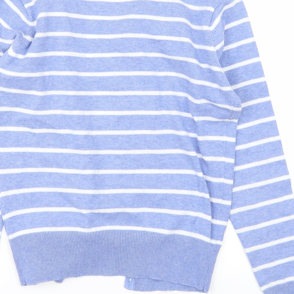 Atmosphere Womens Blue Striped  Cardigan Jumper Size 10