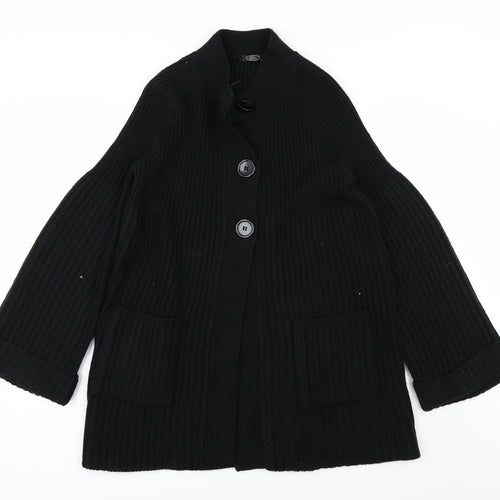 BM Womens Black   Cardigan Jumper Size M
