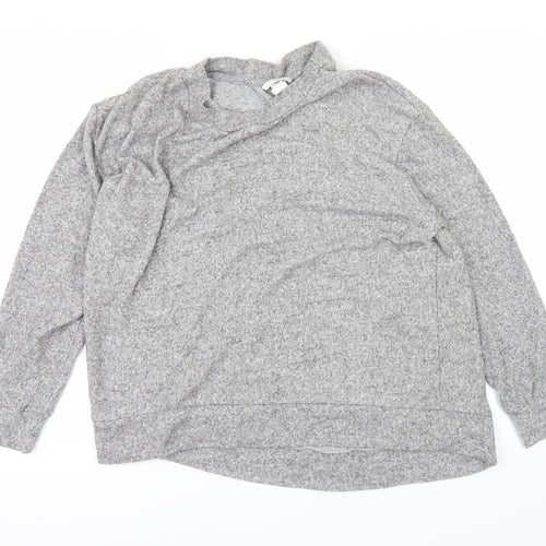 H&M Womens Grey   Basic T-Shirt Size L