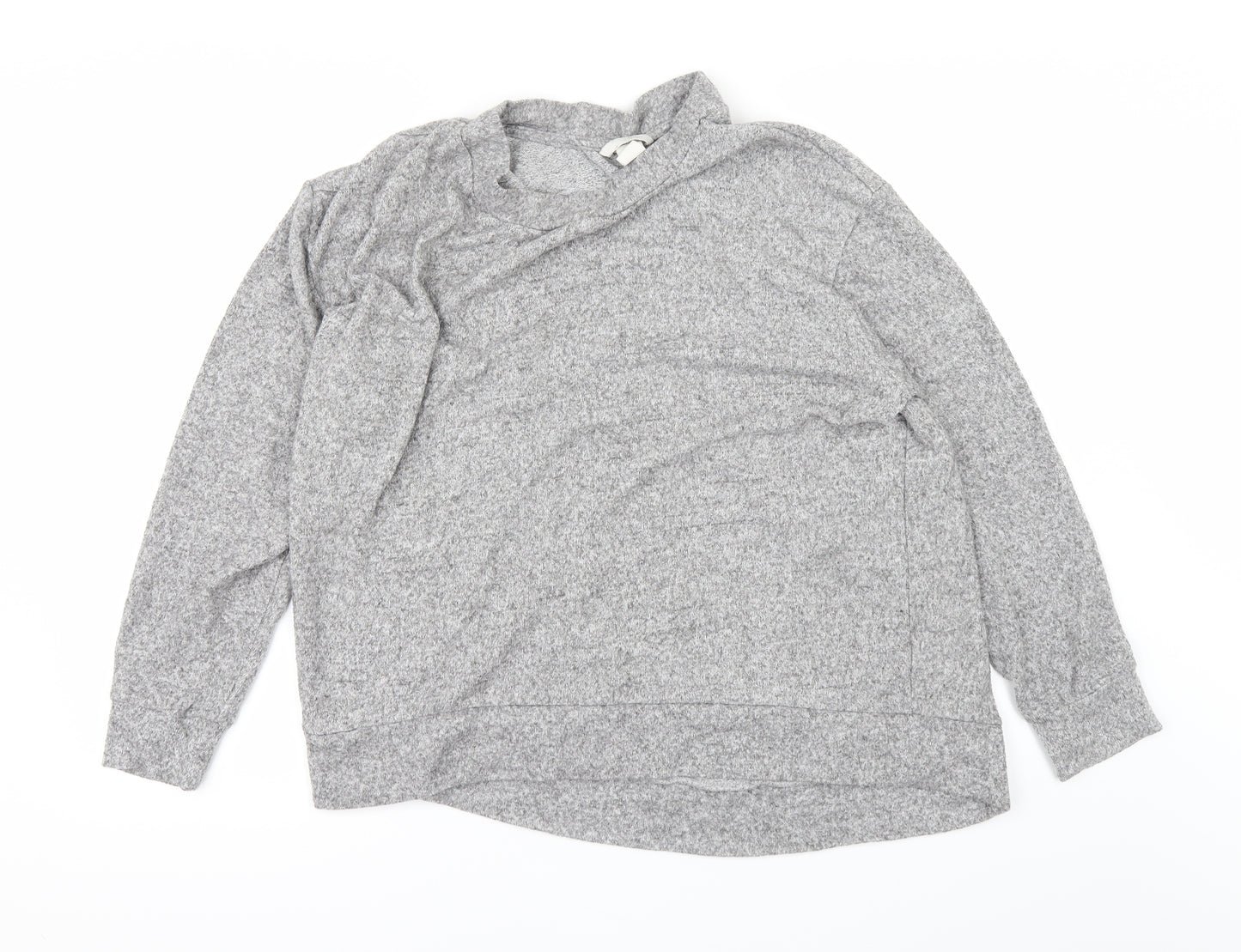 H&M Womens Grey   Basic T-Shirt Size L