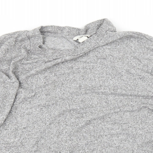 H&M Womens Grey   Basic T-Shirt Size L