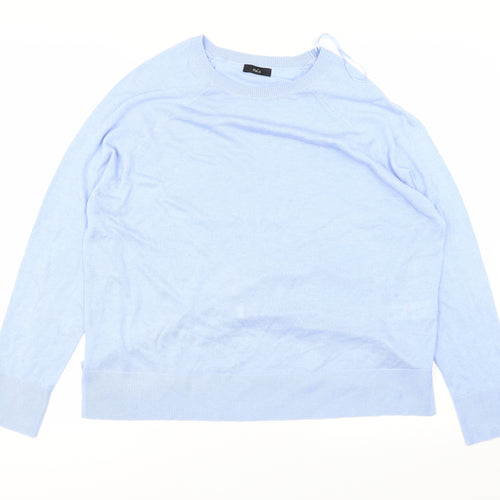 M&Co Womens Blue   Basic T-Shirt Size 14