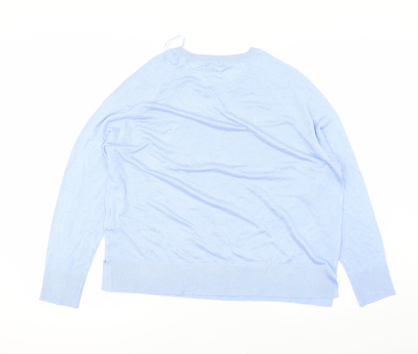 M&Co Womens Blue   Basic T-Shirt Size 14