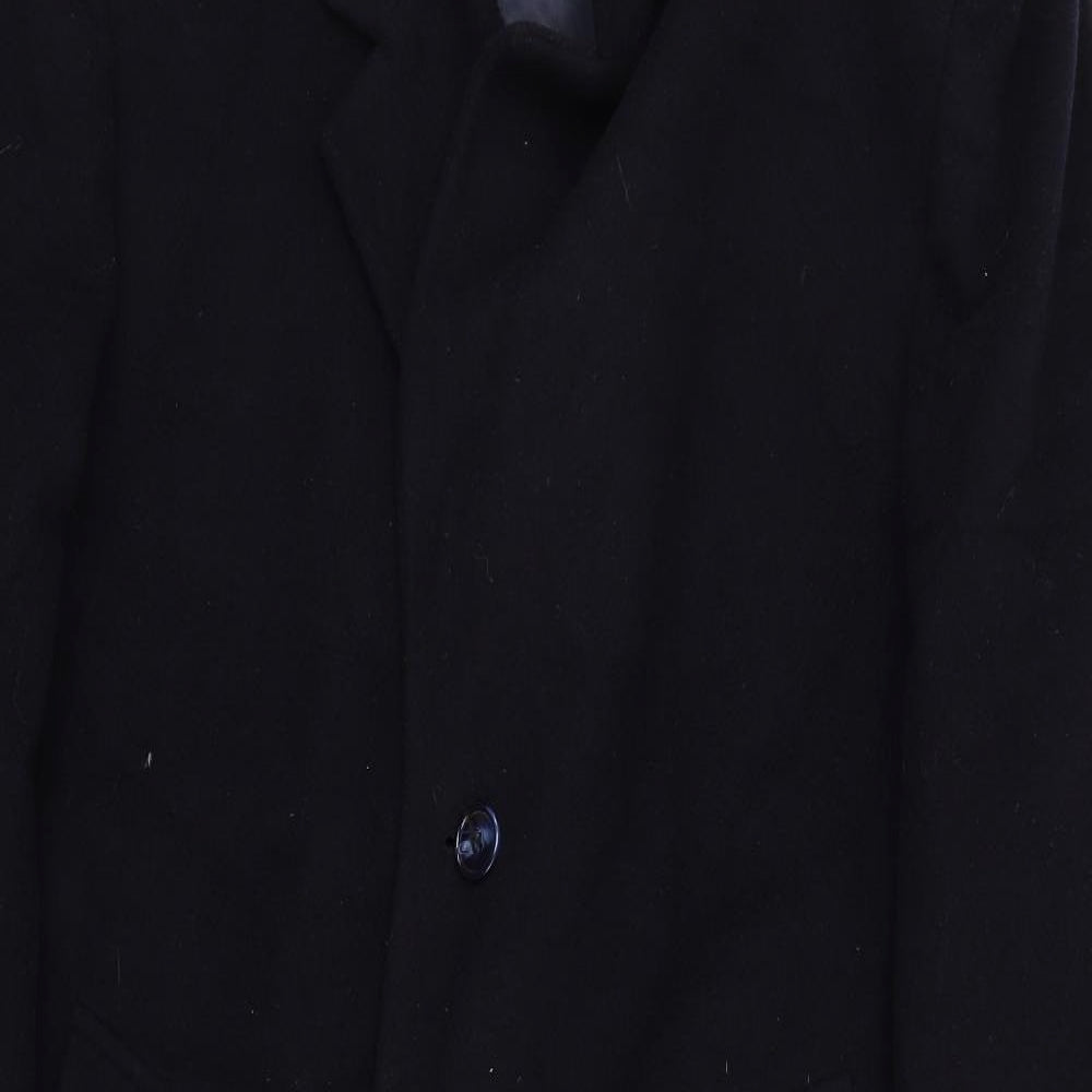 Button Hole Mens Blue   Trench Coat Coat Size 40