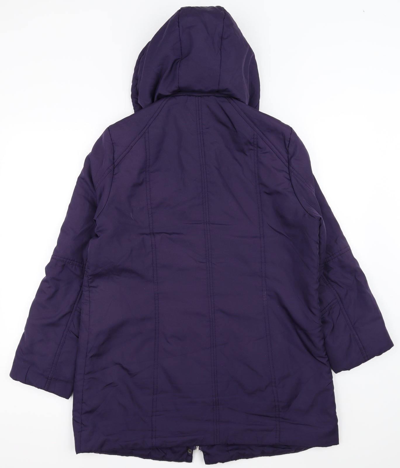 David Barry Womens Purple   Puffer Jacket Coat Size 14