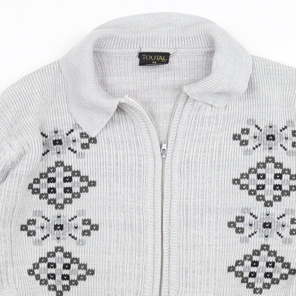 Tootal Mens Grey   Cardigan Jumper Size M