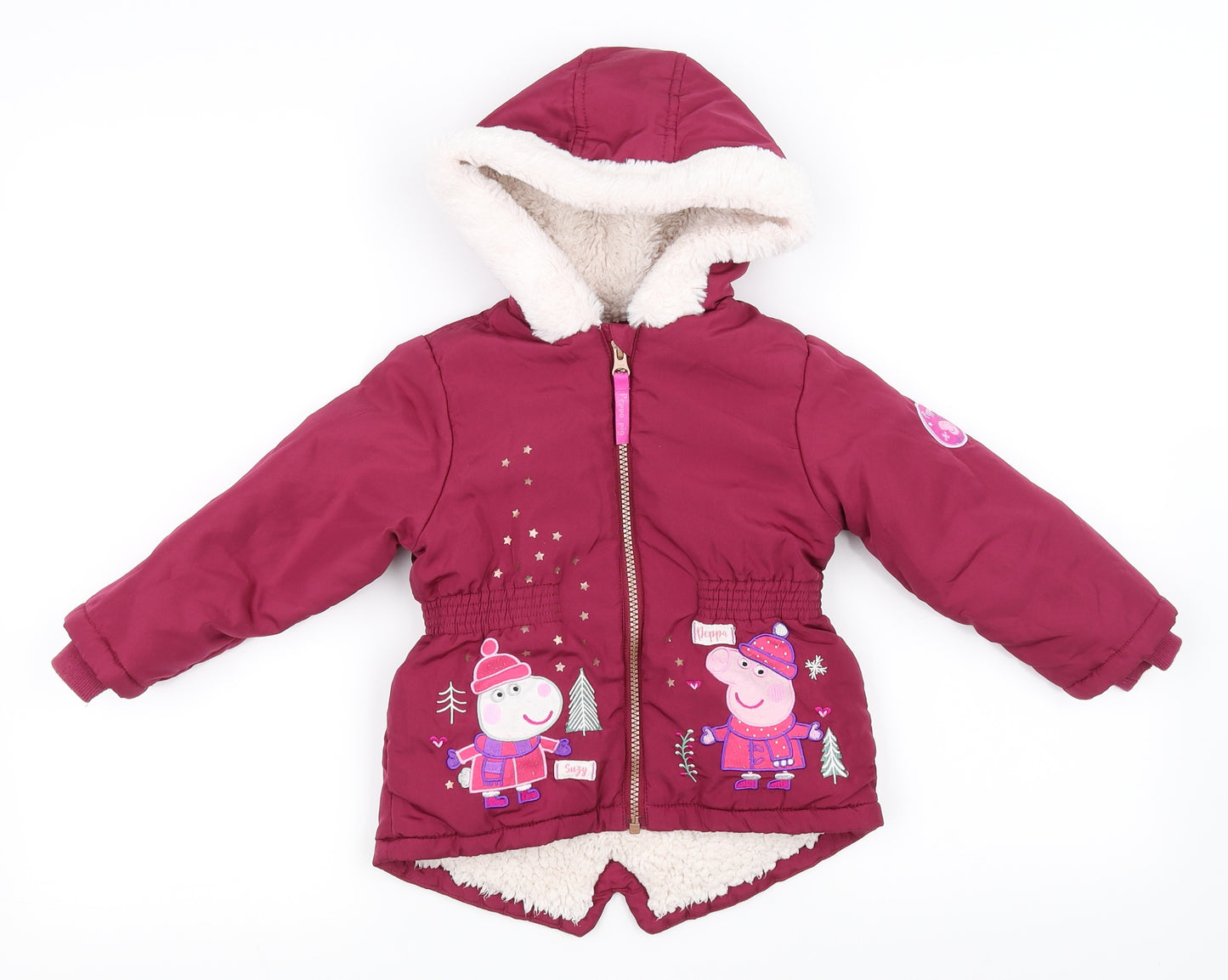 Nutmeg Girls Pink   Puffer Jacket Jacket Size 2-3 Years  - peppa pig