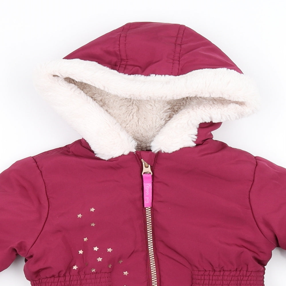Nutmeg Girls Pink   Puffer Jacket Jacket Size 2-3 Years  - peppa pig