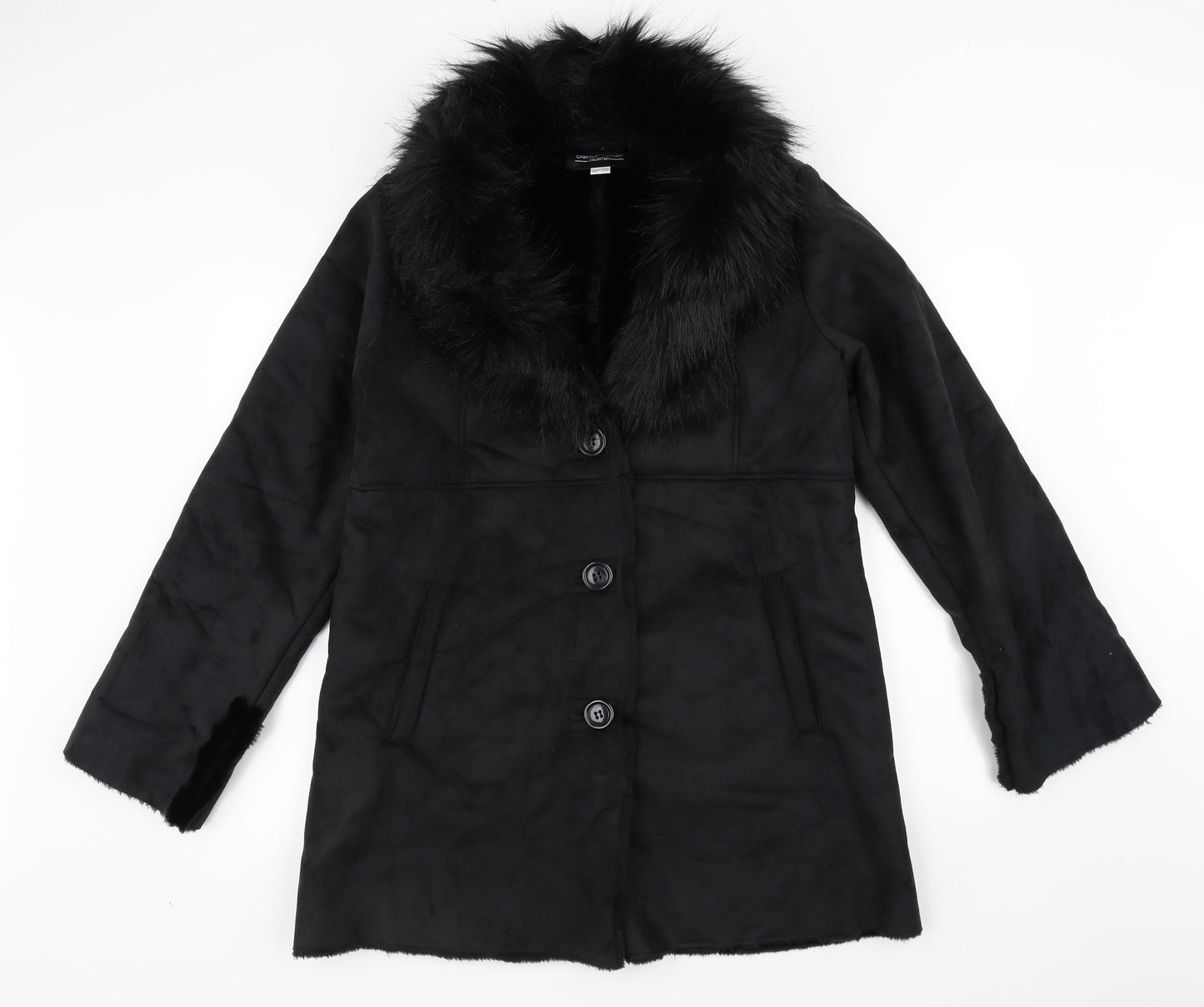Gabriella Vicenza Womens Black   Jacket Coat Size 10