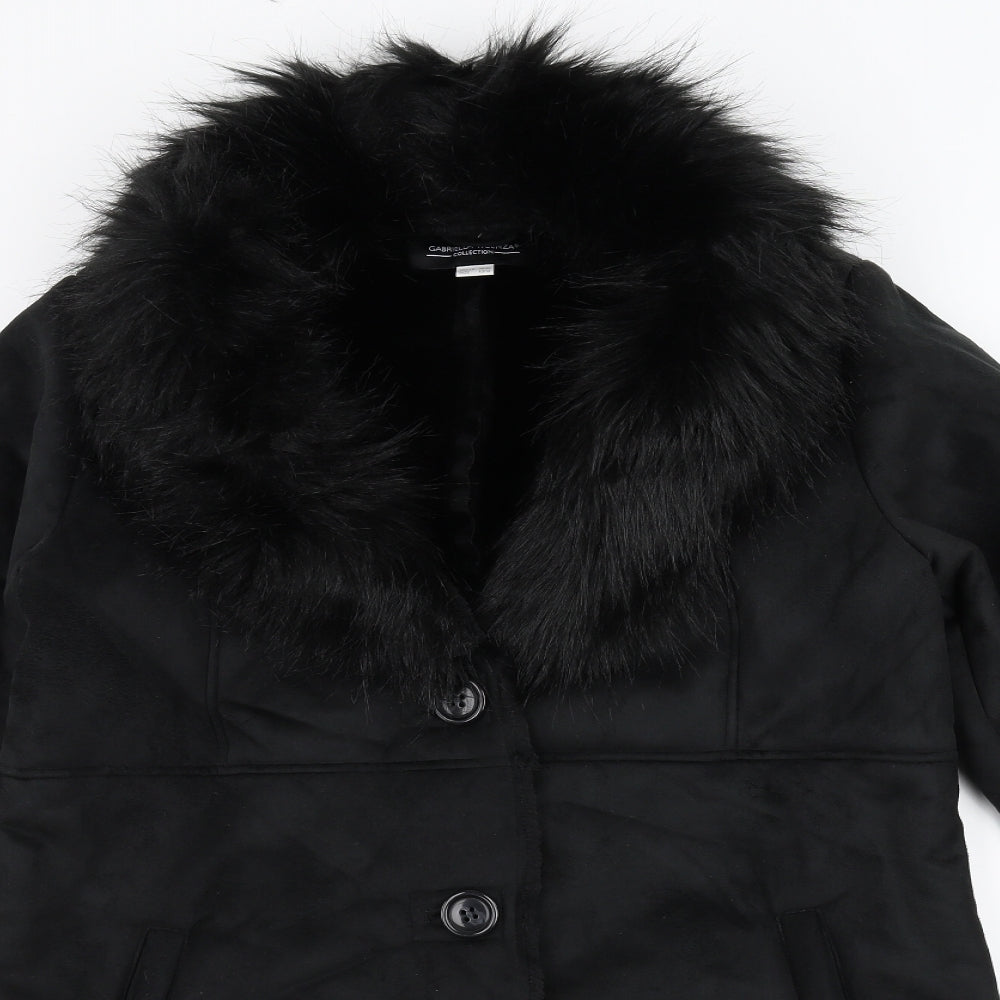 Gabriella Vicenza Womens Black   Jacket Coat Size 10