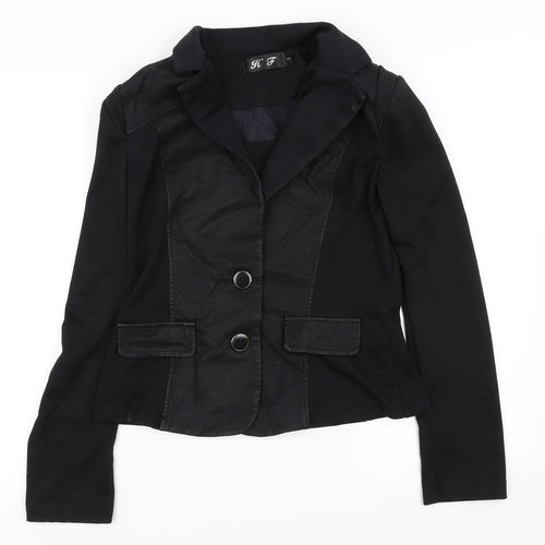 HF Womens Black   Jacket Coat Size S