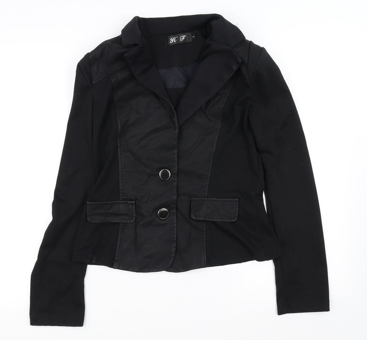 HF Womens Black   Jacket Coat Size S