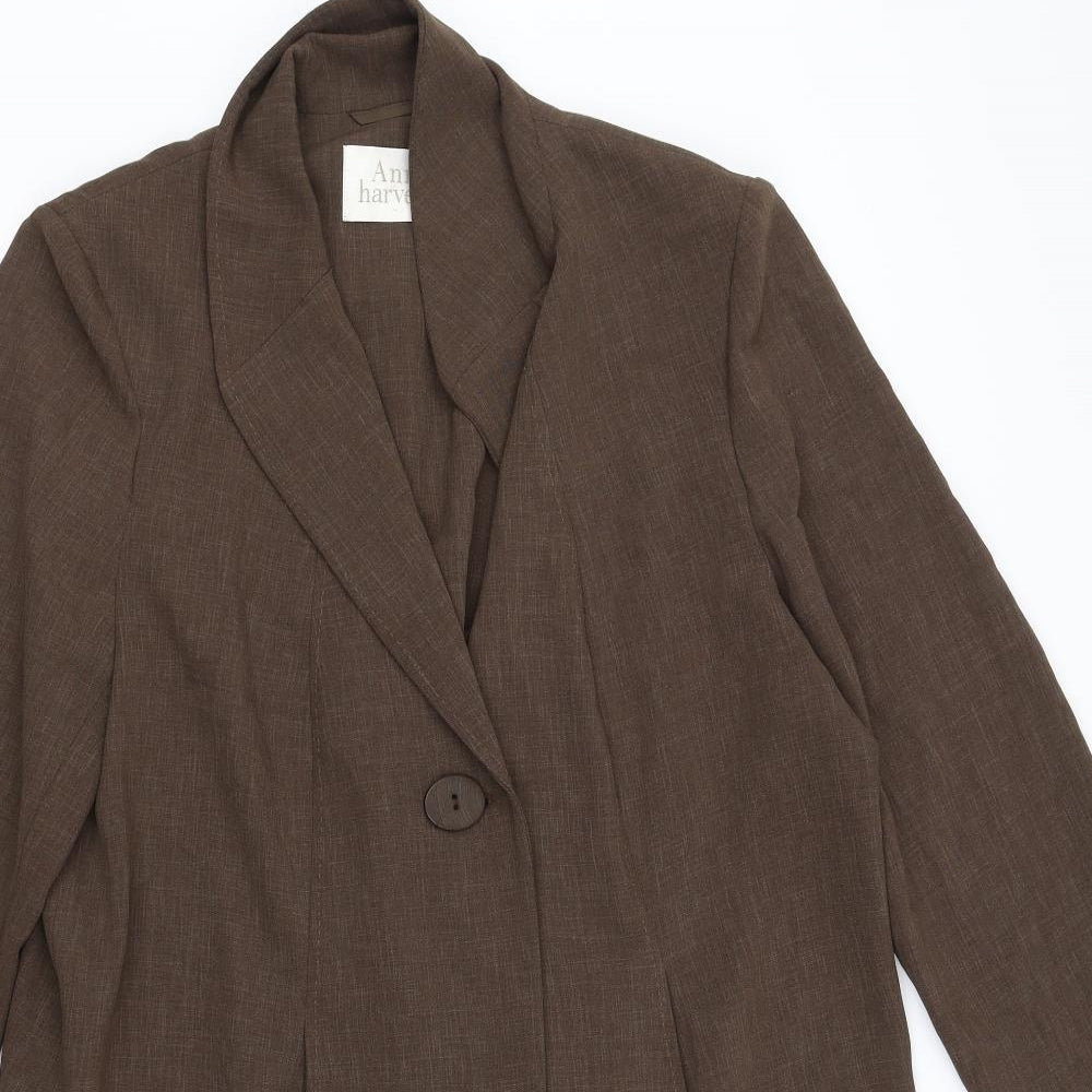 Ann Harvey Womens Brown   Jacket Coat Size 18
