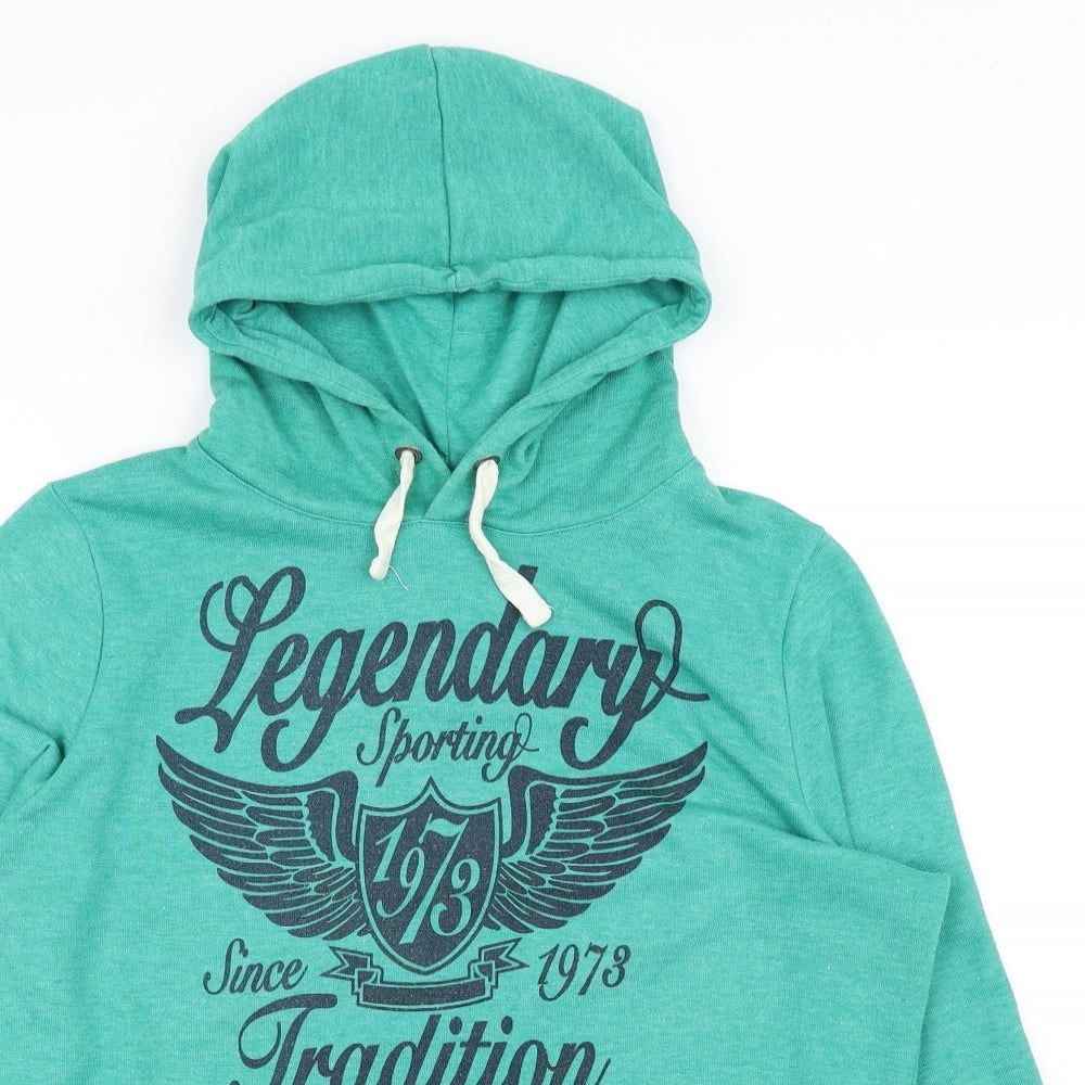 sporting apparel Womens Green   Pullover Hoodie Size 18