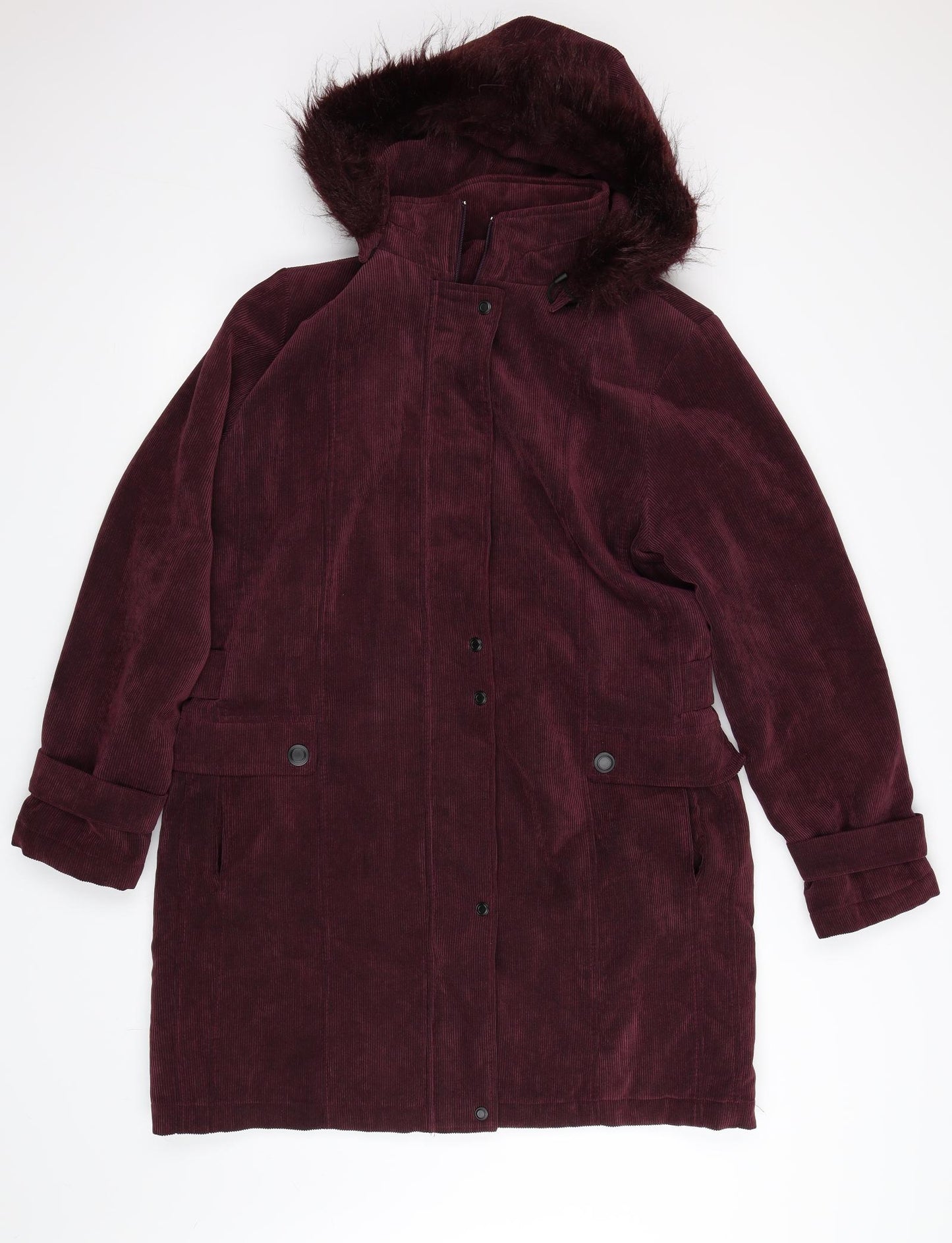 Klass Womens Purple   Parka Coat Size M