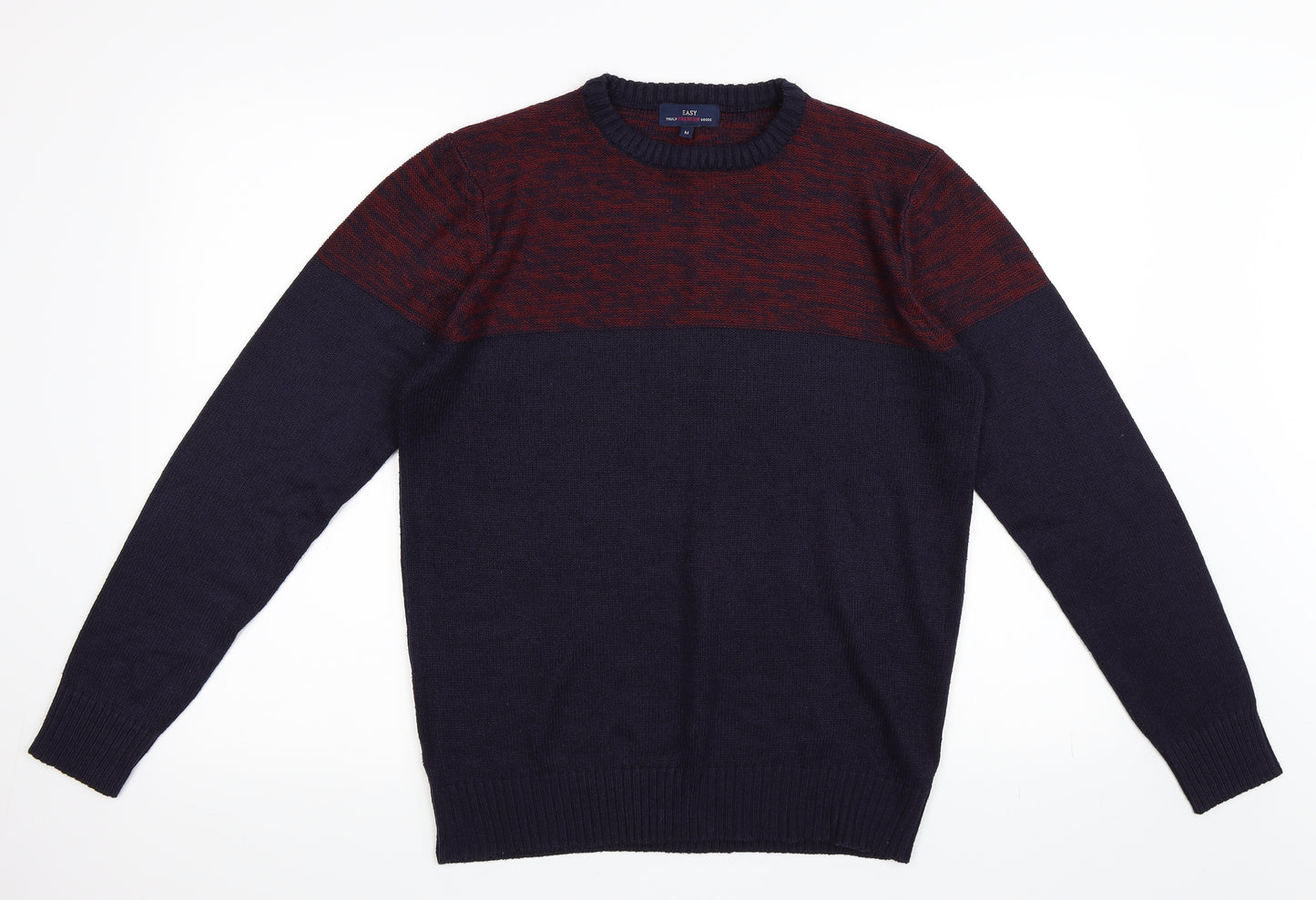 Matalan Mens Blue Striped  Pullover Jumper Size M