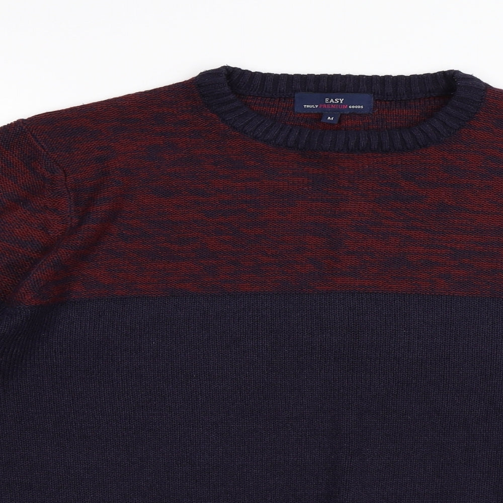 Matalan Mens Blue Striped  Pullover Jumper Size M