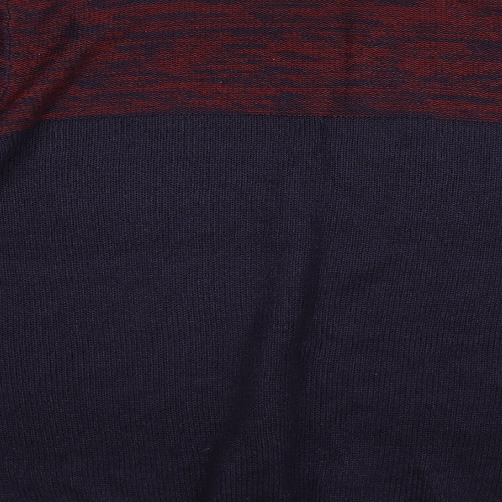 Matalan Mens Blue Striped  Pullover Jumper Size M