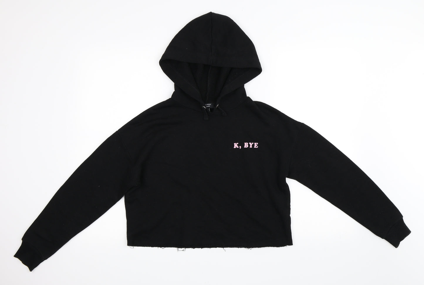 Newlook Girls Black   Pullover Hoodie Size 12-13 Years  - K, Bye