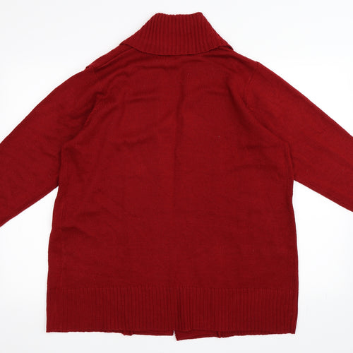 EWM Womens Red   Cardigan Jumper Size L