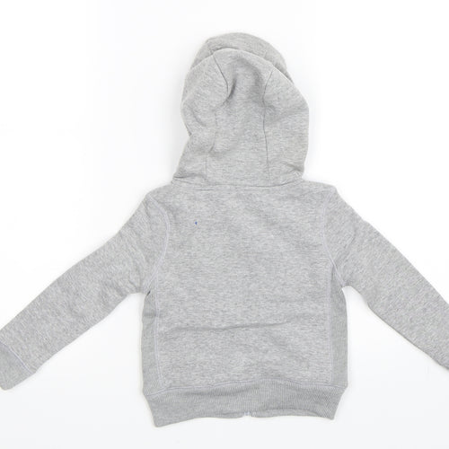 Girl 2 Girl Girls Grey   Full Zip Hoodie Size 2-3 Years
