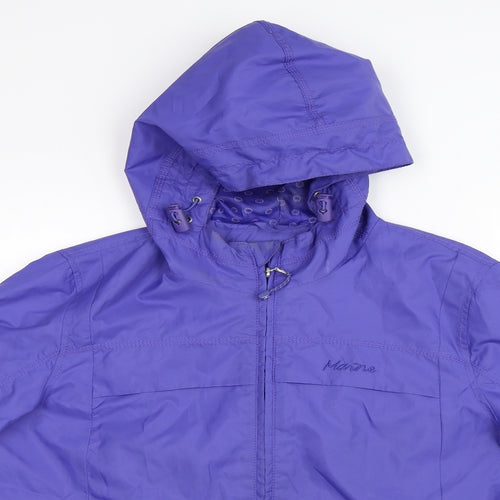 Maine Womens Purple   Rain Coat Coat Size 12