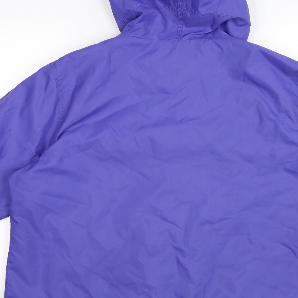 Maine Womens Purple   Rain Coat Coat Size 12
