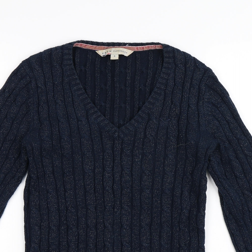 Crew Womens Blue   Pullover Jumper Size 8