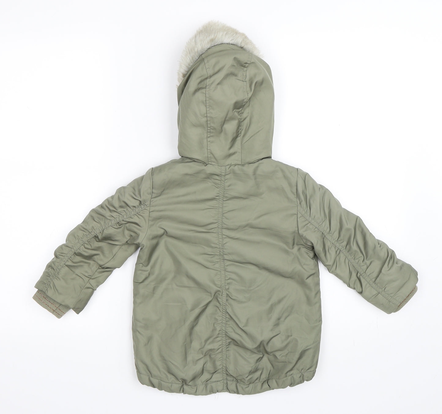 NEXT Girls Green   Parka Coat Size 18-24 Months