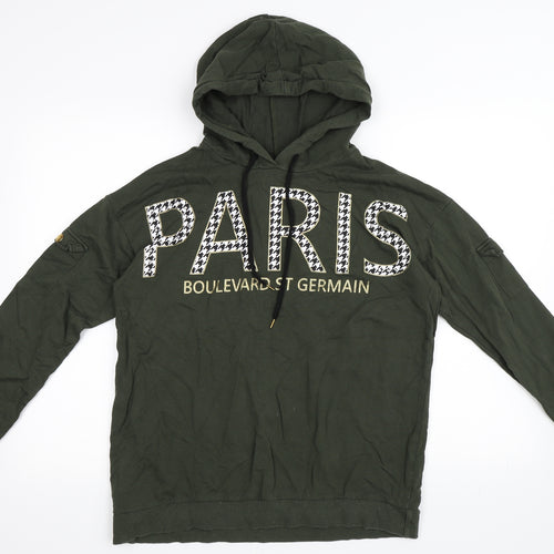 Select Womens Green   Pullover Hoodie Size 12