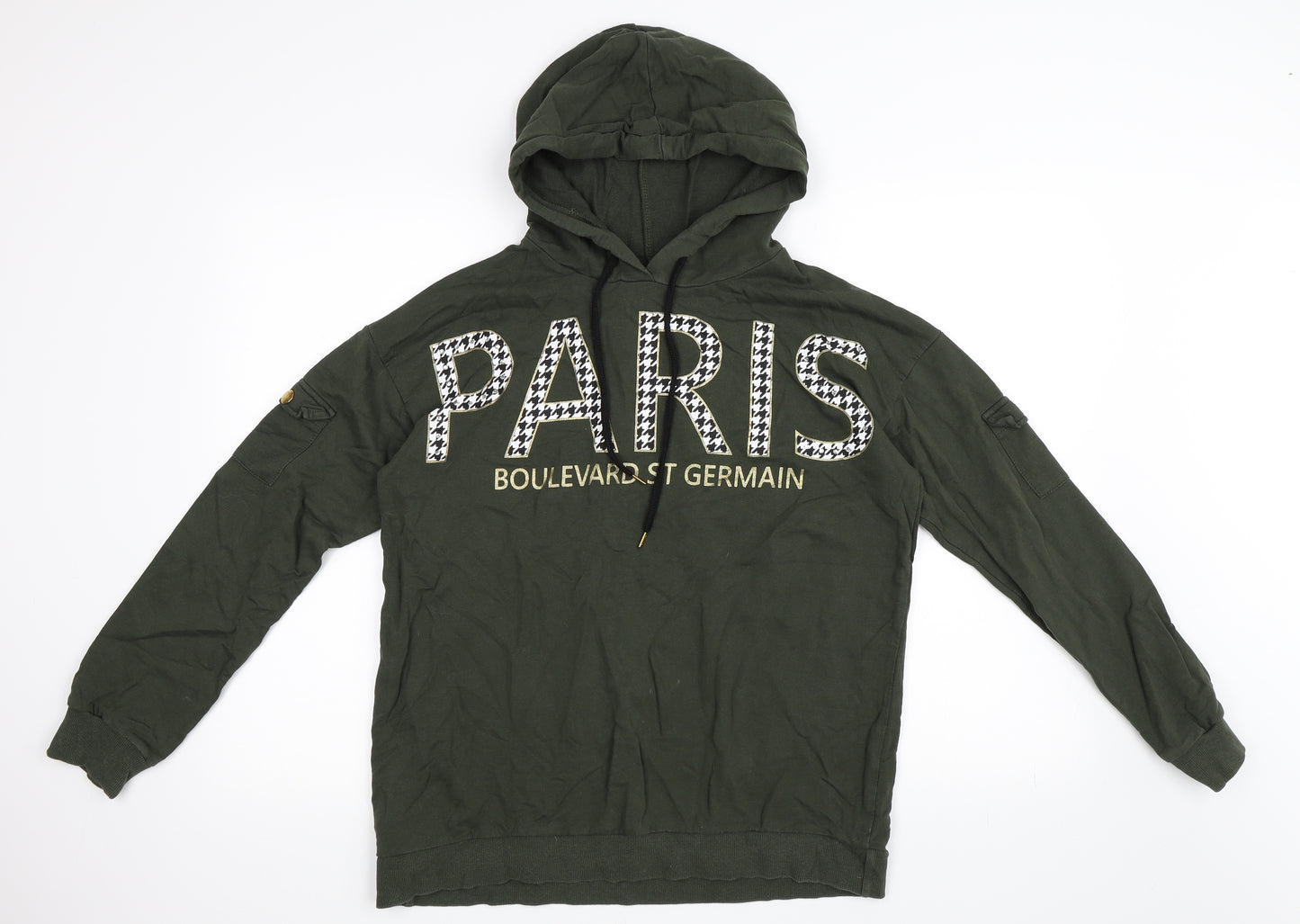 Select Womens Green   Pullover Hoodie Size 12