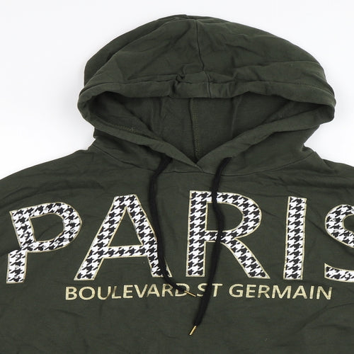 Select Womens Green   Pullover Hoodie Size 12