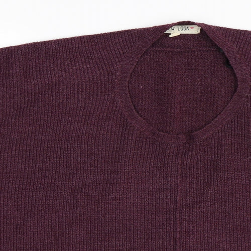 Newlook Womens Purple   Pullover Jumper Size 8