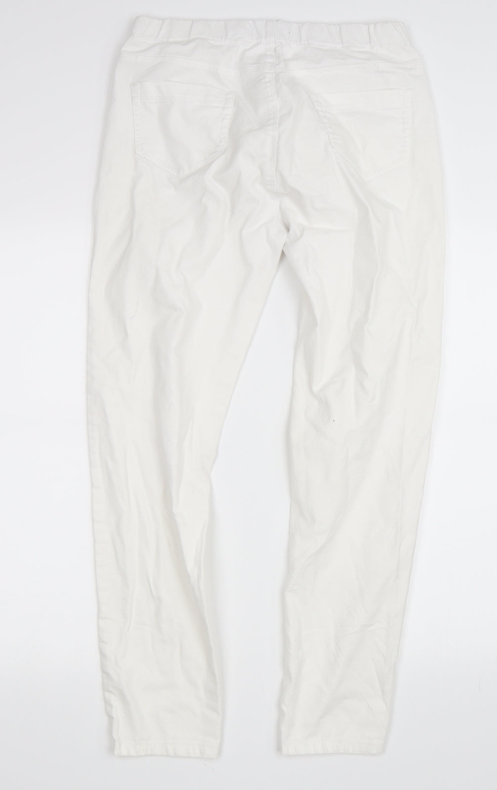 Peacocks Womens White   Skinny Jeans Size 12 L27 in