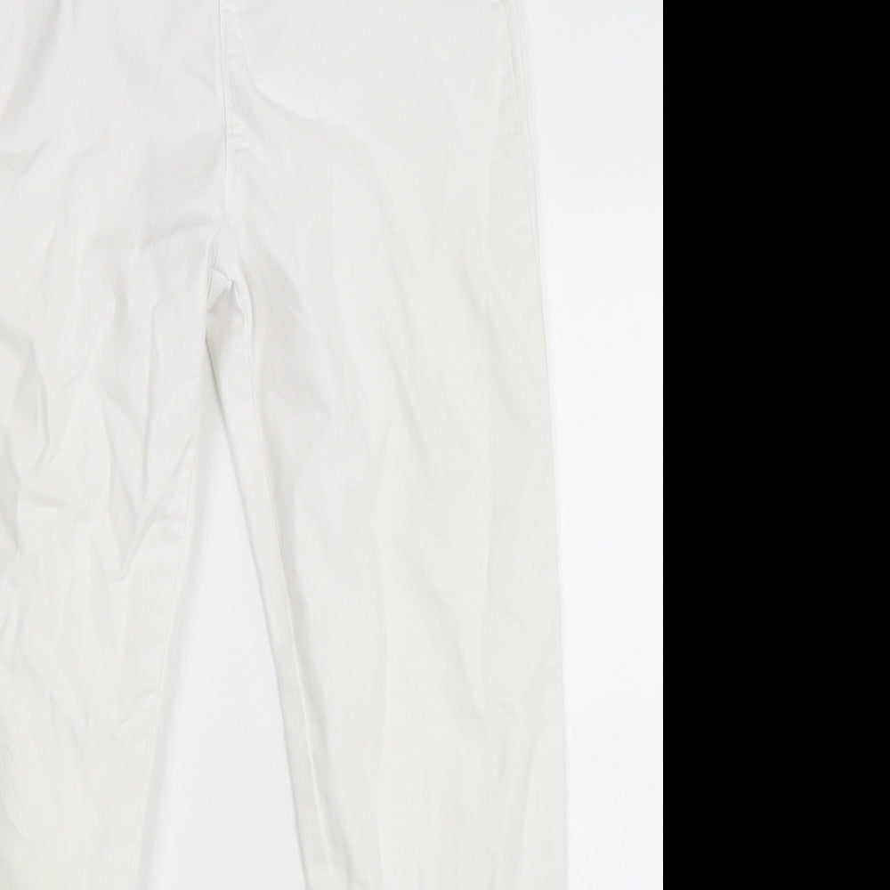 Peacocks Womens White   Skinny Jeans Size 12 L27 in